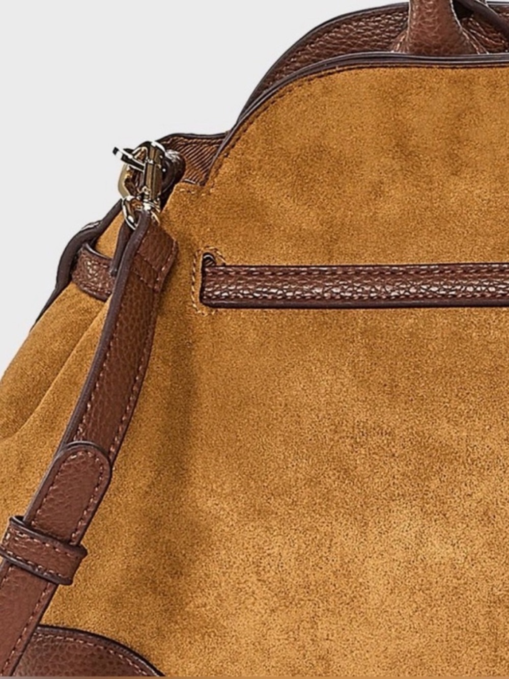 A NEW DAY NWT Belted Satchel Handbag -brown - Picture 4 of 7